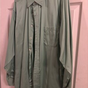 Izod Green Button-Up Shirt